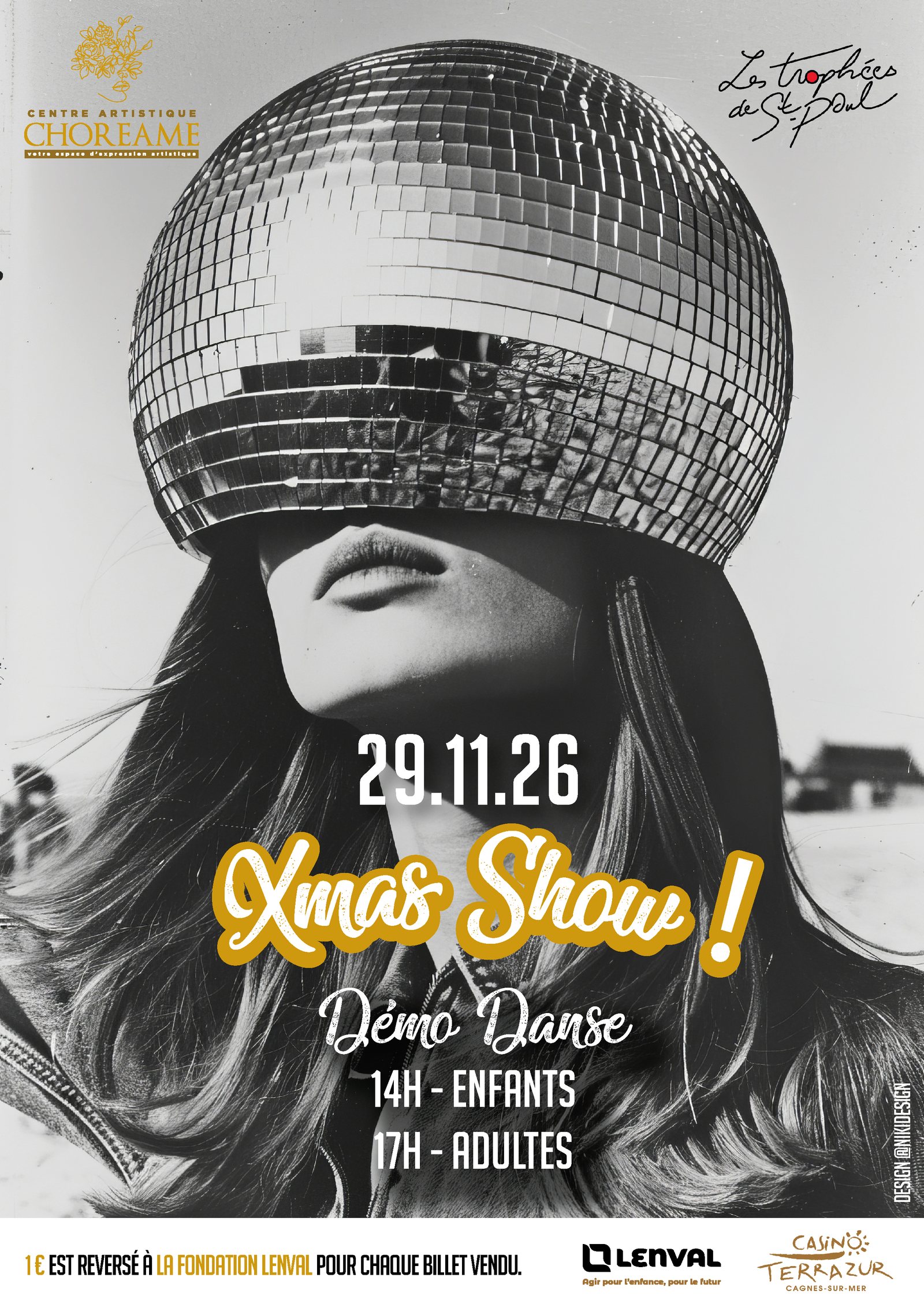 Affiche Xmas Show du 29 novembre 2026 : 14 h enfants, 17 h adultes